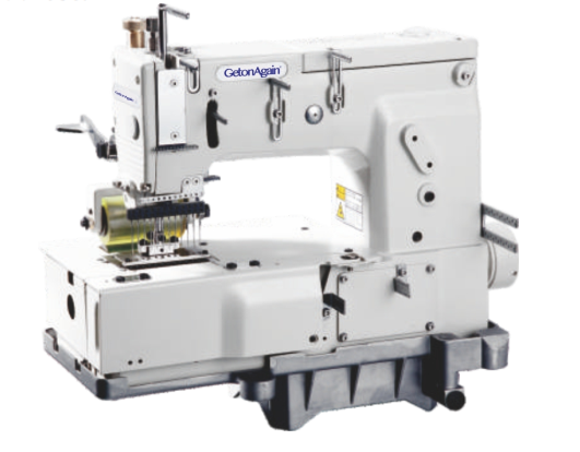  12-needle Flat- bed Double Chain Stitch Sewing Machine (Tuck Fabric Seaming)